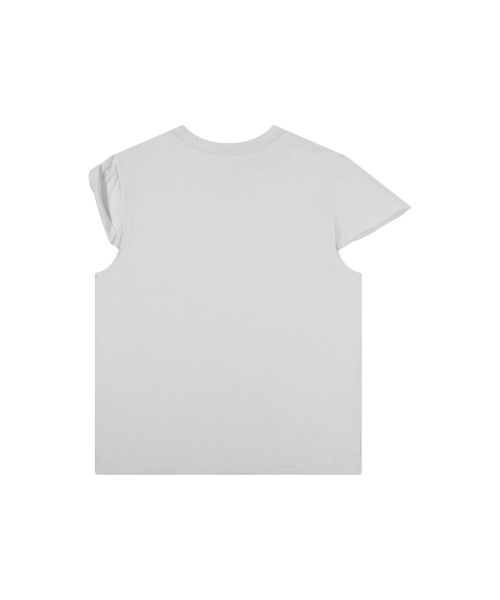 Ring slub sleeveless - white