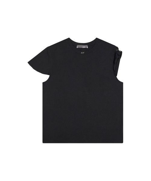 Ring slub sleeveless - black