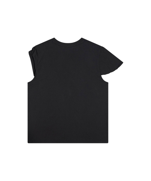 Ring slub sleeveless - black