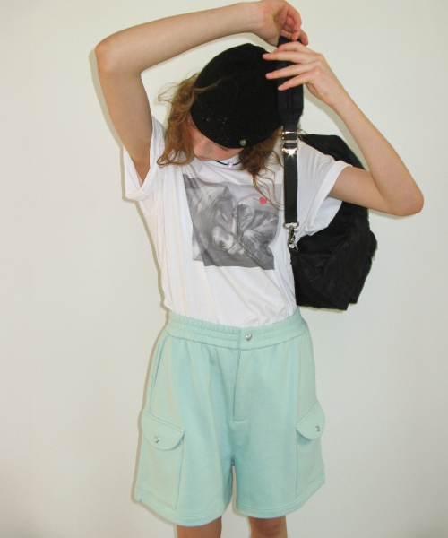 PONY CAT FRIENDS PHOTO BASIC FIT T SHIRT WHITE