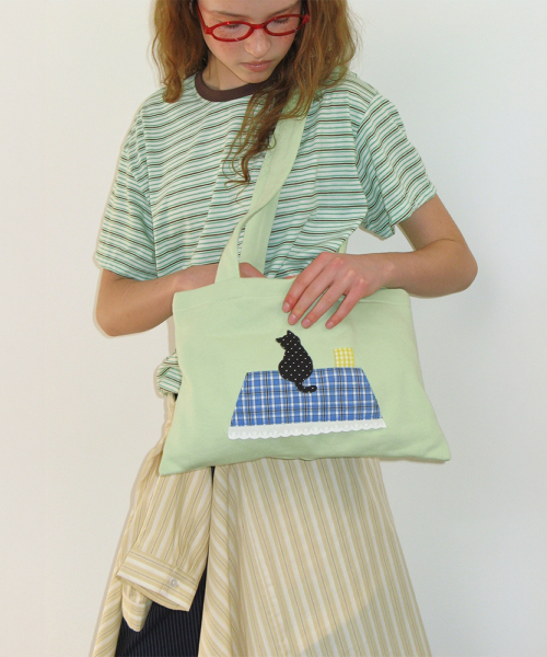 MULTI PATTERN HEART STRIPE SHORT SLEEVE GREEN