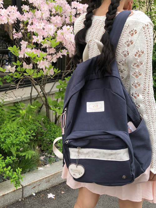 Bon voyage backpack_pink navy