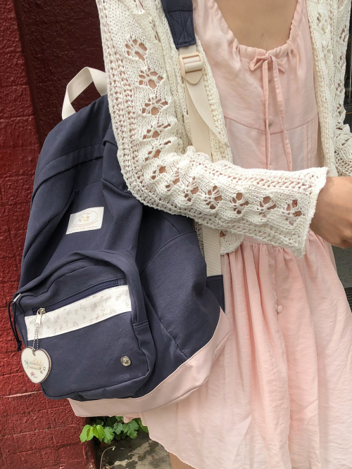 Bon voyage backpack_pink navy