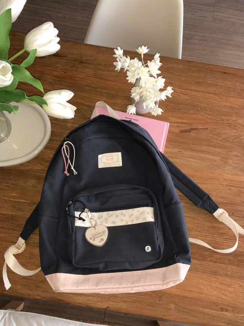 Bon voyage backpack_pink navy