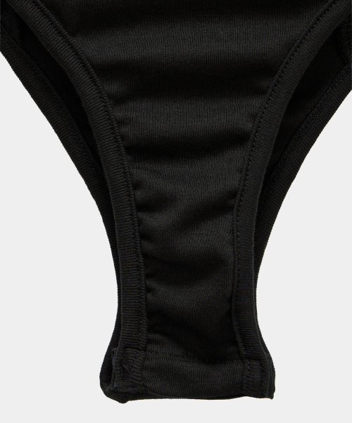 Bust Line Lace Bodysuit (Black)
