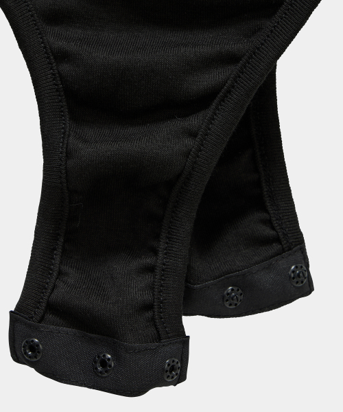 Bust Line Lace Bodysuit (Black)