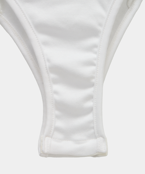 Bust Line Lace Bodysuit (White)