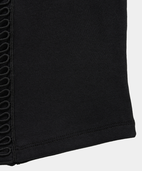 Crochet Point Short Sleeve (Black)