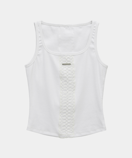 Crochet Point Short Sleeve (Ivory)