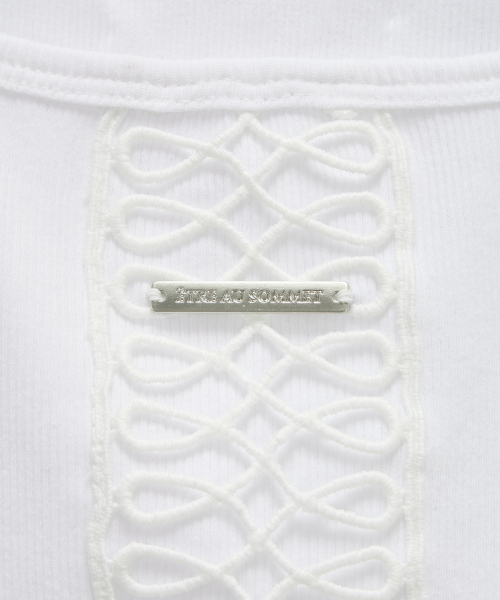 Crochet Point Short Sleeve (Ivory)