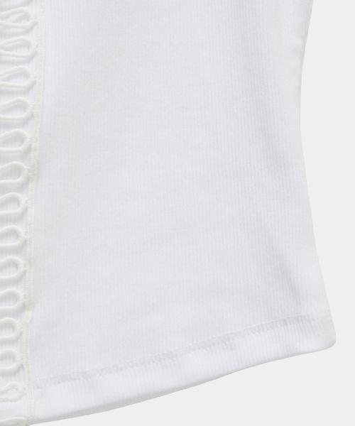 Crochet Point Short Sleeve (Ivory)