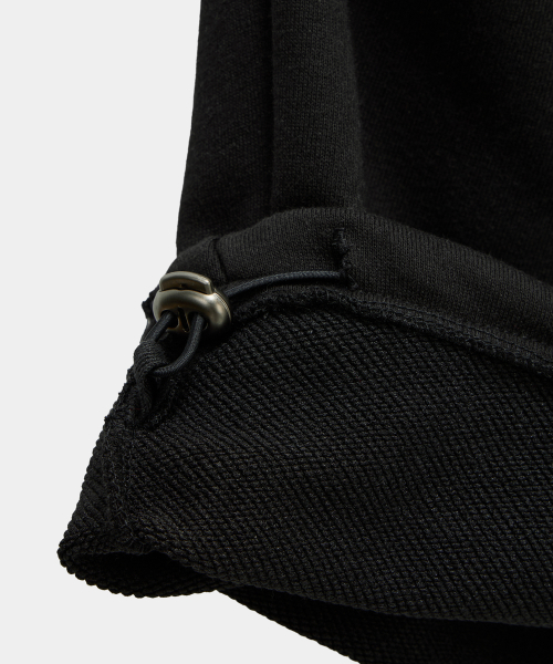 Double Rib Pintuck Training Pants (Black)