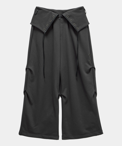 Double Rib Pintuck Training Pants (Dark Gray)