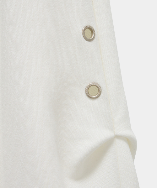 Double Rib Pintuck Training Pants (White)