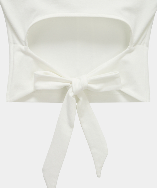 Halter Back Circle Corset Collar Sleeve (White)