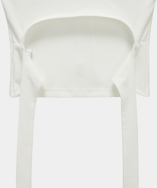 Halter Back Circle Corset Collar Sleeve (White)