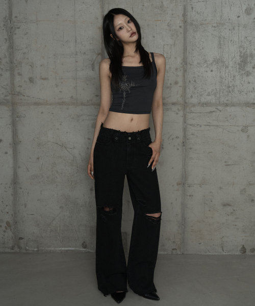 Cross Hotfix Backless Sleeve (Dark Gray)
