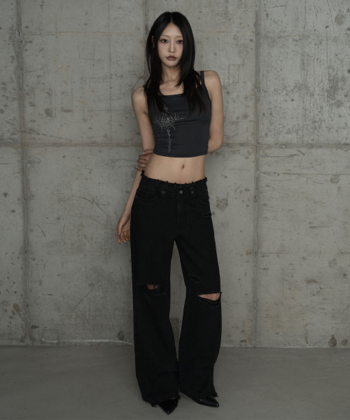 Cross Hotfix Backless Sleeve (Dark Gray)