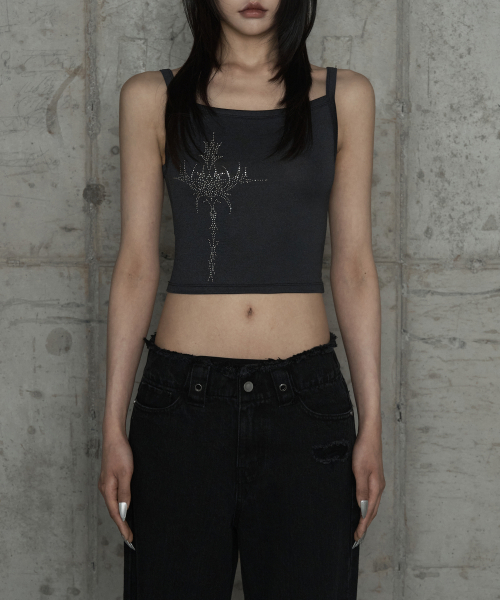 Cross Hotfix Backless Sleeve (Dark Gray)