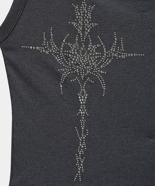 Cross Hotfix Backless Sleeve (Dark Gray)