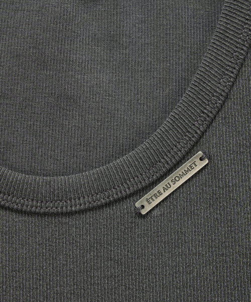 Unbal Panel Open Zipper Point Sleeve (Dark Gray)