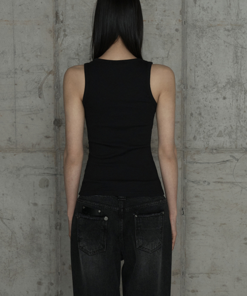 Unbal Panel Open Zipper Point Sleeve (Black)