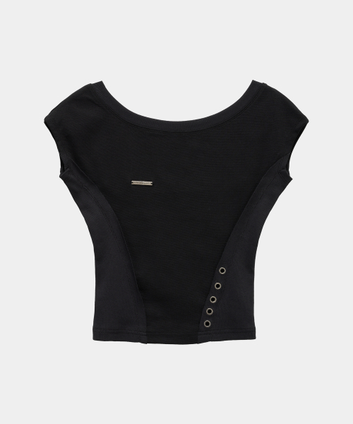 Pigment Damage Panel Short Top (Black)