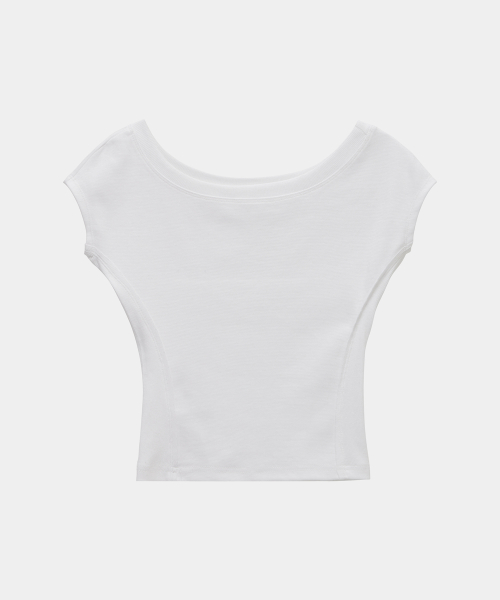 Pigment Damage Panel Short Top (Ivory)
