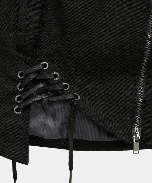 Diagonal Corset Vest (Black)