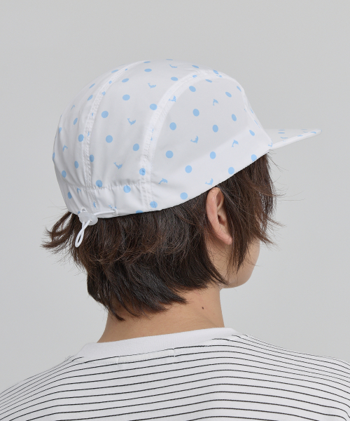 Dolphin Dot Duck Cap WHITE