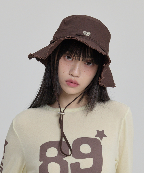 Heart Dolphin Safari Hat BROWN