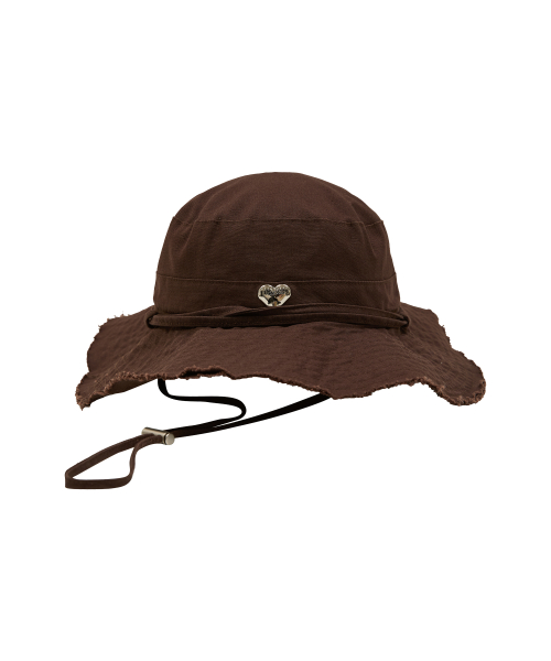 Heart Dolphin Safari Hat BROWN