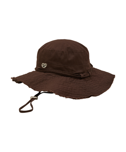Heart Dolphin Safari Hat BROWN