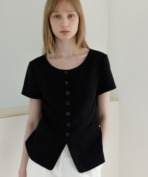 Elie Line Jacket Black_2colors