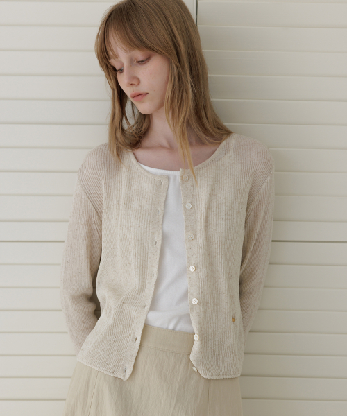 Linen Air Crop Cardigan_3colors