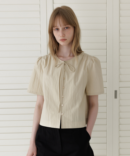 Marie Half-Sleeve Blouse_2colors