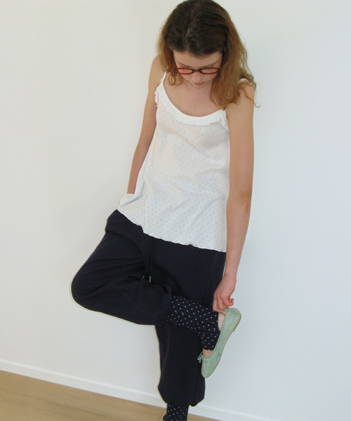 SOFT FRILL BUTTON CAMI TOP SLEEVELESS EYELET WHITE