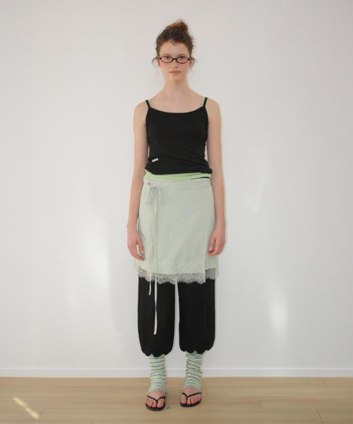 MINI LABEL SLIM SLEEVELESS BLACK