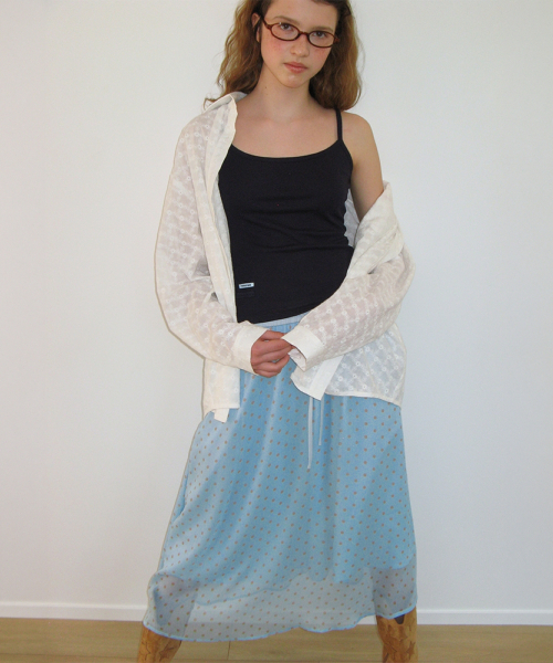 MINI LABEL SLIM SLEEVELESS NAVY
