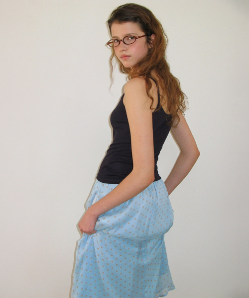 MINI LABEL SLIM SLEEVELESS NAVY