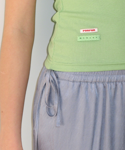 MINI LABEL SLIM SLEEVELESS GREEN