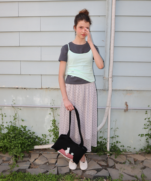 MINI LABEL SLIM SLEEVELESS MINT