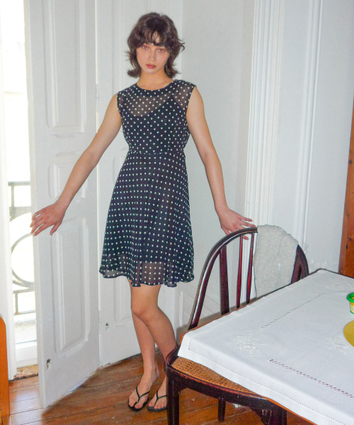 Moss Dress_Black Dot