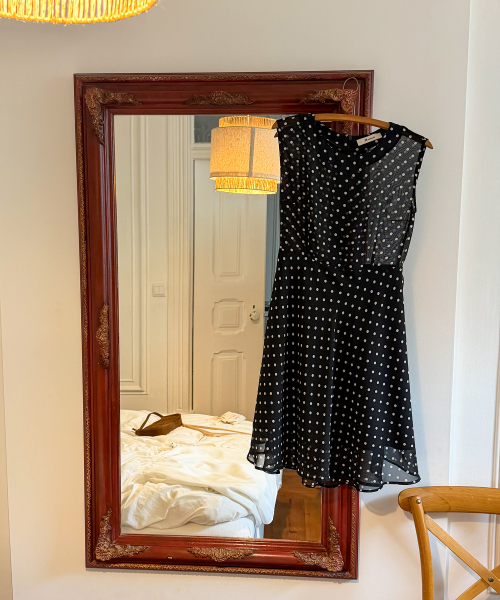 Moss Dress_Black Dot