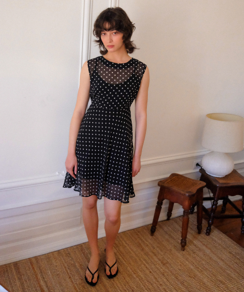 Moss Dress_Black Dot