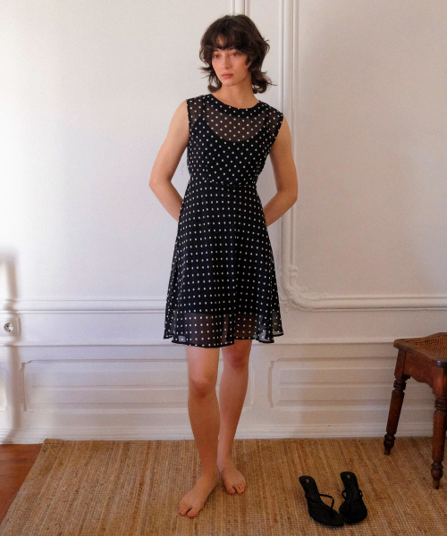 Moss Dress_Black Dot