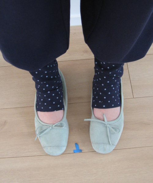 LEG WARMER LAYERED SWEAT PANTS NAVY