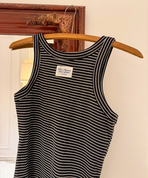 Bin Sleeveless_Black Stripe