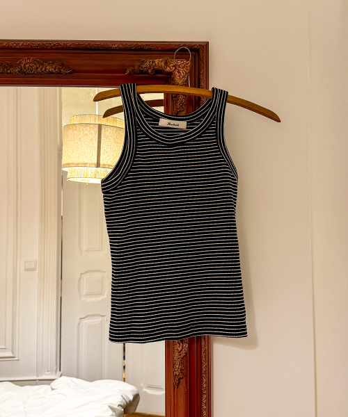Bin Sleeveless_Black Stripe