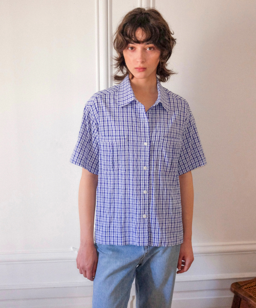Lay Shirt_Blue Check